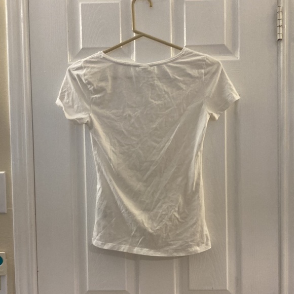 H&M white t-shirt. NWOT. Size S. - Picture 2 of 4